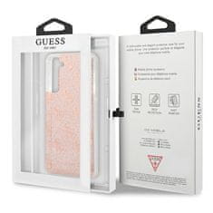 Guess Guess 4G Glitter - Ohišje za Samsung Galaxy S21 FE (roza)