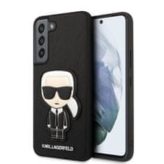 Karl Lagerfeld Karl Lagerfeld Saffiano Ikonik Patch - Ohišje za Samsung Galaxy S22 (črno)