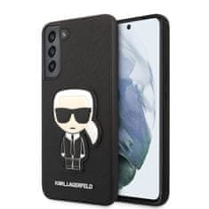 Karl Lagerfeld Karl Lagerfeld Saffiano Ikonik Patch - Ohišje za Samsung Galaxy S22+ (črno)