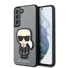 Karl Lagerfeld Karl Lagerfeld Saffiano Ikonik Patch - Ohišje za Samsung Galaxy S22 (srebrno)