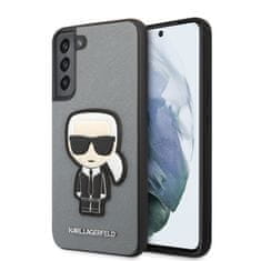 Karl Lagerfeld Karl Lagerfeld Saffiano Ikonik Patch - Ohišje za Samsung Galaxy S22+ (srebrno)