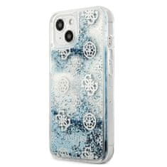 Guess Guess Peony Liquid Glitter - ohišje za iPhone 13 (modro)