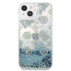 Guess Guess Peony Liquid Glitter - ohišje za iPhone 13 (modro)