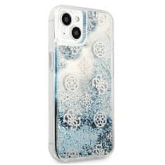 Guess Guess Peony Liquid Glitter - ohišje za iPhone 13 (modro)