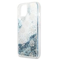 Guess Guess Peony Liquid Glitter - ohišje za iPhone 13 (modro)