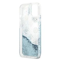 Guess Guess Peony Liquid Glitter - ohišje za iPhone 13 (modro)