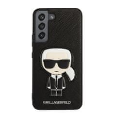 Karl Lagerfeld Karl Lagerfeld Saffiano Ikonik Patch - Ohišje za Samsung Galaxy S22 (črno)