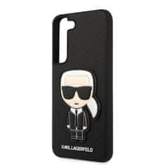 Karl Lagerfeld Karl Lagerfeld Saffiano Ikonik Patch - Ohišje za Samsung Galaxy S22 (črno)