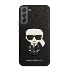 Karl Lagerfeld Karl Lagerfeld Saffiano Ikonik Patch - Ohišje za Samsung Galaxy S22+ (črno)