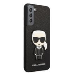 Karl Lagerfeld Karl Lagerfeld Saffiano Ikonik Patch - Ohišje za Samsung Galaxy S22+ (črno)