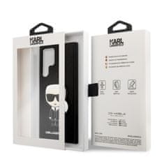 Karl Lagerfeld Karl Lagerfeld Saffiano Ikonik Patch - Ohišje za Samsung Galaxy S22 Ultra (črno)