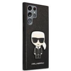 Karl Lagerfeld Karl Lagerfeld Saffiano Ikonik Patch - Ohišje za Samsung Galaxy S22 Ultra (črno)