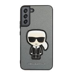 Karl Lagerfeld Karl Lagerfeld Saffiano Ikonik Patch - Ohišje za Samsung Galaxy S22+ (srebrno)