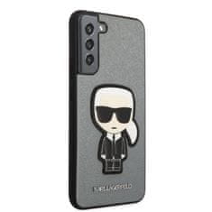 Karl Lagerfeld Karl Lagerfeld Saffiano Ikonik Patch - Ohišje za Samsung Galaxy S22+ (srebrno)