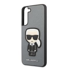 Karl Lagerfeld Karl Lagerfeld Saffiano Ikonik Patch - Ohišje za Samsung Galaxy S22+ (srebrno)