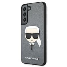 Karl Lagerfeld Karl Lagerfeld Saffiano Ikonik Karl`s Head - Ohišje za Samsung Galaxy S22 (srebrno)