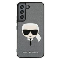 Karl Lagerfeld Karl Lagerfeld Saffiano Ikonik Karl`s Head - Ohišje za Samsung Galaxy S22 (srebrno)