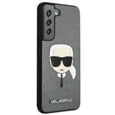 Karl Lagerfeld Karl Lagerfeld Saffiano Ikonik Karl`s Head - Ohišje za Samsung Galaxy S22 (srebrno)