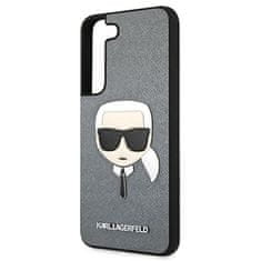 Karl Lagerfeld Karl Lagerfeld Saffiano Ikonik Karl`s Head - Ohišje za Samsung Galaxy S22 (srebrno)