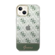 Guess Guess 4G Stripe Script Logo galvaniziran vzorec - Ohišje za iPhone 14 (kaki)