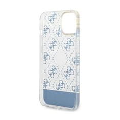 Guess Guess 4G Stripe Script Logo galvaniziran vzorec - Ohišje za iPhone 14 (modro)