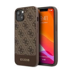 Guess Guess 4G Bottom Stripe Collection - Ohišje za iPhone 13 (rjavo)