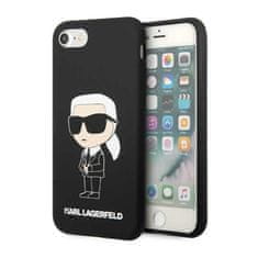 Karl Lagerfeld Karl Lagerfeld Silikon NFT Ikonik - Ohišje za iPhone SE (2022 / 2020) / 8 / 7 (črno)