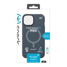 Speck Speck Presidio2 Pro MagSafe - Antibakterijski etui za iPhone 14 / iPhone 13 (oglje / hladna bronasta / skrilavec)