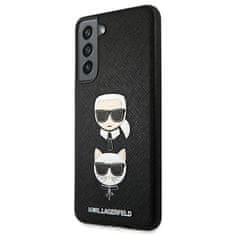 Karl Lagerfeld Karl Lagerfeld Saffiano Karl &amp; Choupette Heads - Ohišje za Samsung Galaxy S21 FE (črno)