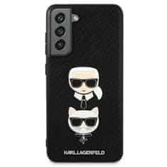 Karl Lagerfeld Karl Lagerfeld Saffiano Karl &amp; Choupette Heads - Ohišje za Samsung Galaxy S21 FE (črno)