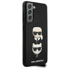 Karl Lagerfeld Karl Lagerfeld Saffiano Karl &amp; Choupette Heads - Ohišje za Samsung Galaxy S21 FE (črno)