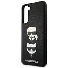 Karl Lagerfeld Karl Lagerfeld Saffiano Karl &amp; Choupette Heads - Ohišje za Samsung Galaxy S21 FE (črno)