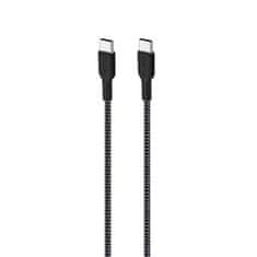 Puro PURO Fabric Ultra Strong - Heavy duty pleteni kabel USB-C / USB-C 2 m (črn)