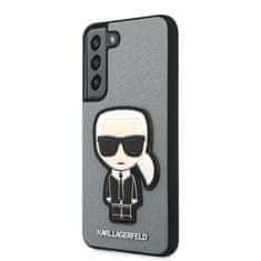 Karl Lagerfeld Karl Lagerfeld Saffiano Ikonik Patch - Ohišje za Samsung Galaxy S22 (srebrno)