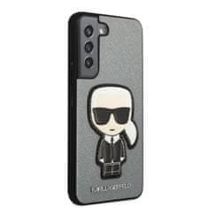 Karl Lagerfeld Karl Lagerfeld Saffiano Ikonik Patch - Ohišje za Samsung Galaxy S22 (srebrno)