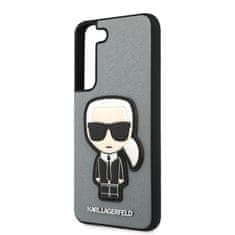 Karl Lagerfeld Karl Lagerfeld Saffiano Ikonik Patch - Ohišje za Samsung Galaxy S22 (srebrno)