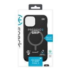 Speck Speck Presidio2 Grip MagSafe - Ohišje proti drsenju za iPhone 14 / iPhone 13 (črno / črno / belo)