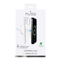 Puro PURO LITEMAG - Ohišje MagSafe za iPhone 14 / 13 (prozorno)