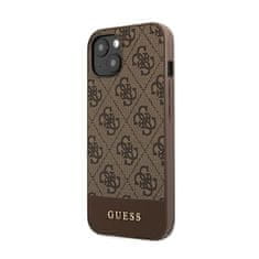 Guess Guess 4G Bottom Stripe Collection - Ohišje za iPhone 13 (rjavo)