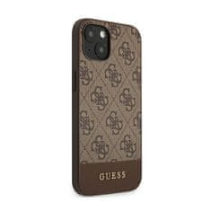 Guess Guess 4G Bottom Stripe Collection - Ohišje za iPhone 13 (rjavo)