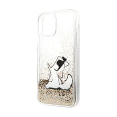 Karl Lagerfeld Karl Lagerfeld Liquid Glitter Choupette Fun - ohišje za iPhone 11 (zlato)