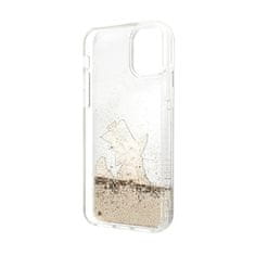 Karl Lagerfeld Karl Lagerfeld Liquid Glitter Choupette Fun - ohišje za iPhone 11 (zlato)