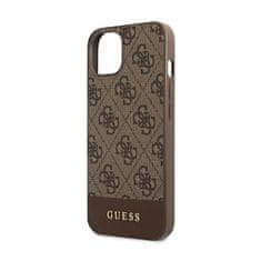 Guess Guess 4G Bottom Stripe Collection - Ohišje za iPhone 13 (rjavo)