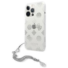 Guess Guess Peony Chain Handle - Ohišje za iPhone 13 Pro Max (srebrno)