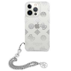 Guess Guess Peony Chain Handle - Ohišje za iPhone 13 Pro Max (srebrno)