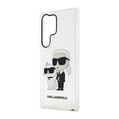 Karl Lagerfeld Karl Lagerfeld IML Glitter NFT Karl &amp; Choupette - Ohišje za Samsung Galaxy S23 Ultra (prosojno)