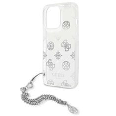 Guess Guess Peony Chain Handle - Ohišje za iPhone 13 Pro Max (srebrno)