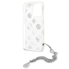 Guess Guess Peony Chain Handle - Ohišje za iPhone 13 Pro Max (srebrno)