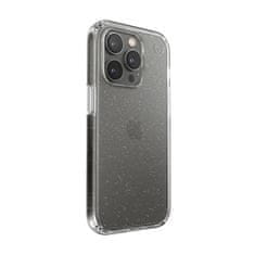 Speck Speck Presidio Perfect-Clear z bleščicami - Ohišje za iPhone 14 Pro s prevleko MICROBAN (prozorno / z zlatimi bleščicami)