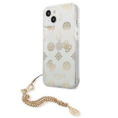 Guess Guess Peony Chain Handle - Ohišje za iPhone 13 (zlato)